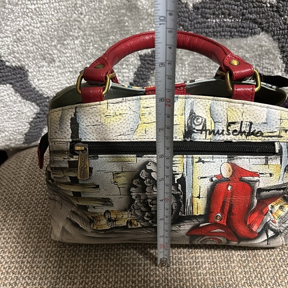 Anuschka hand painted handbag 10 x 7 x 4 - Picture 3 of 10